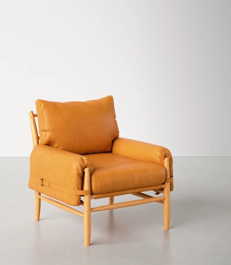 Marla Vegan Leather Armchair thumbnail 5