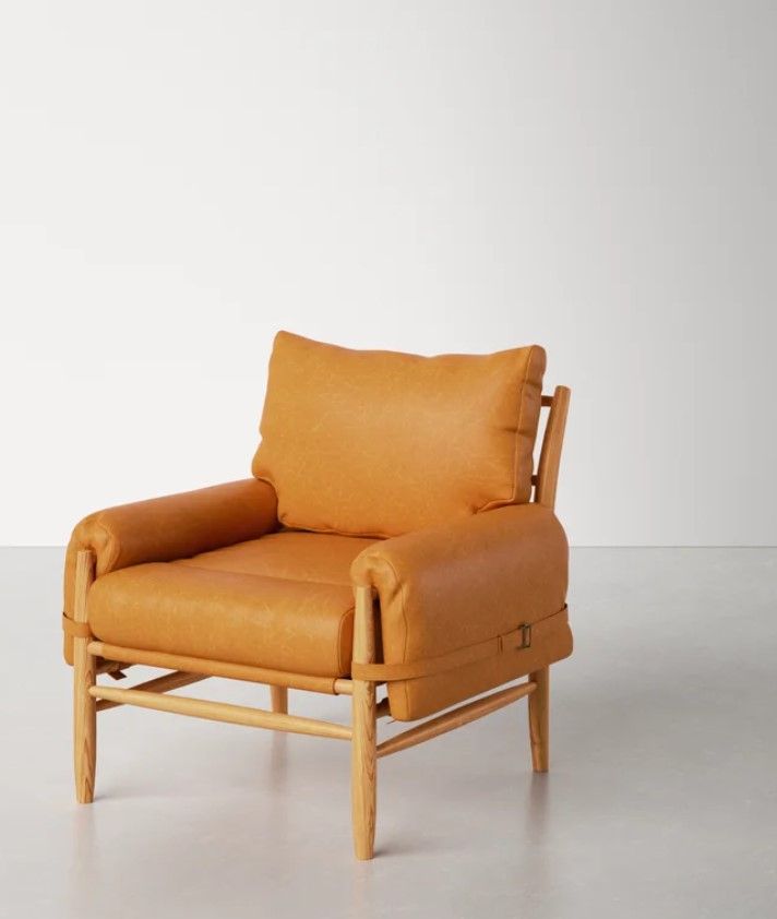 Marla Vegan Leather Armchair thumbnail 6