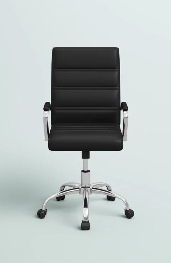 Mid Back Executive Swivel Office Chair with Metal Frame thumbnail 4