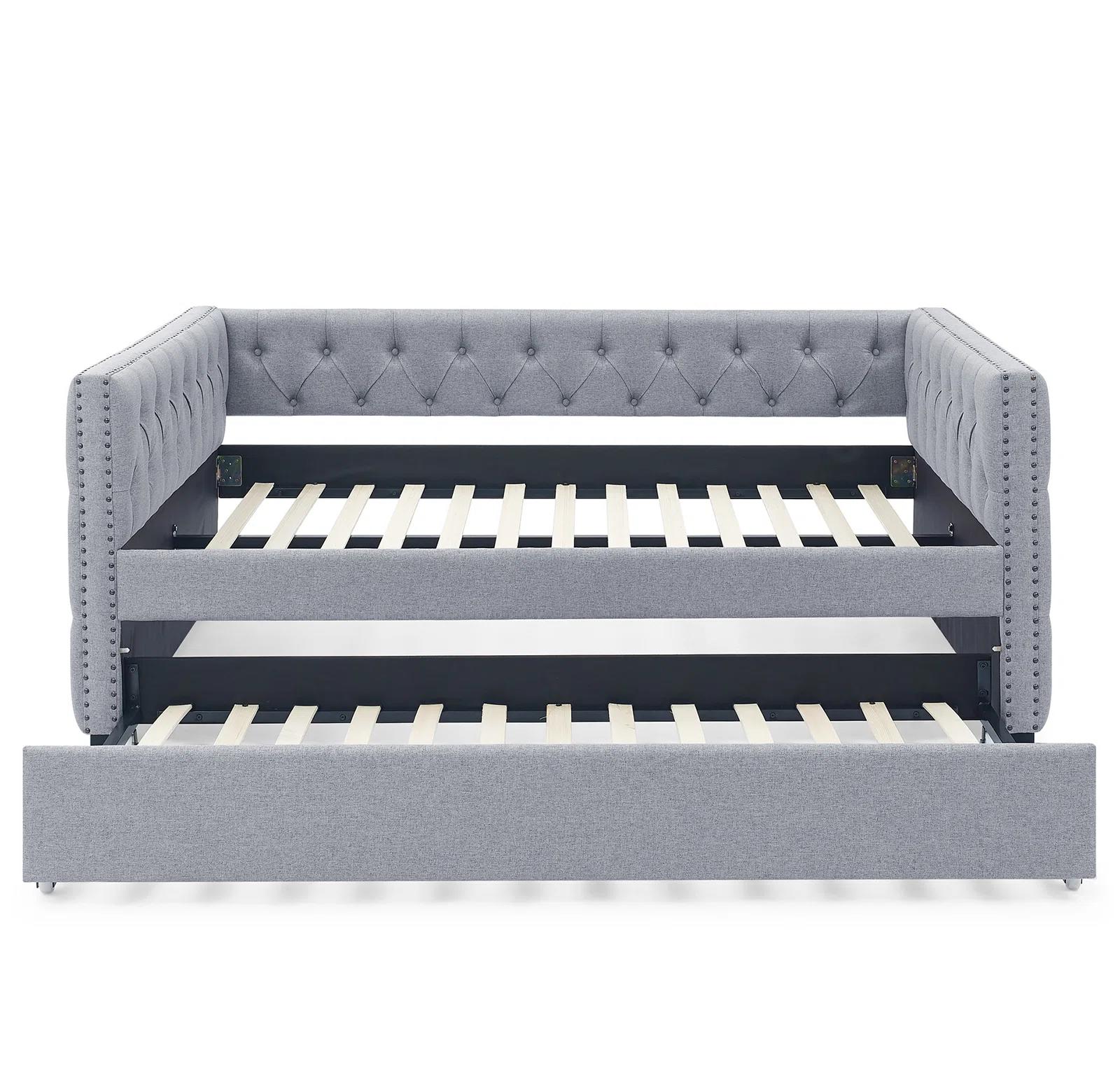 Upholstered Daybed with Trundle-Full thumbnail 4