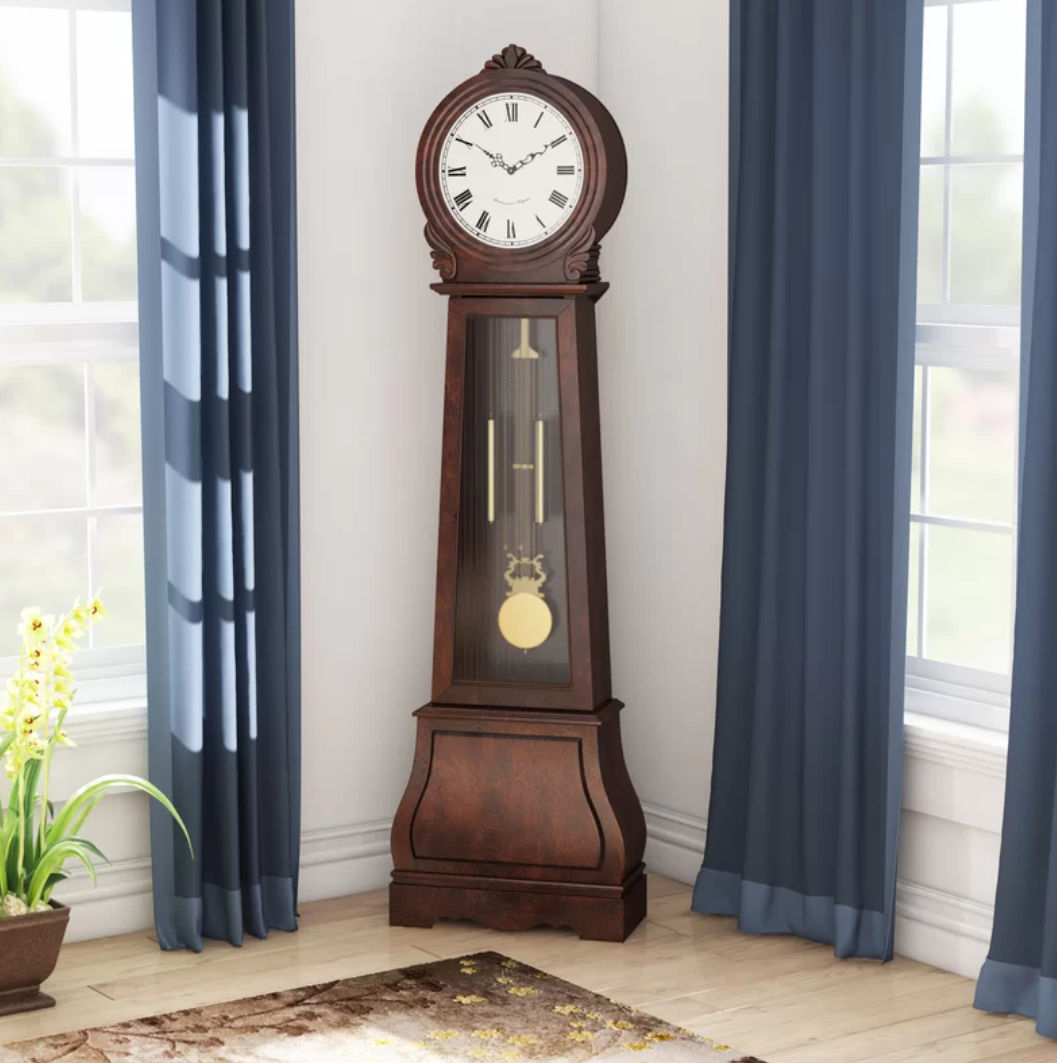 Swensen Wood Grandfather Clock thumbnail 3