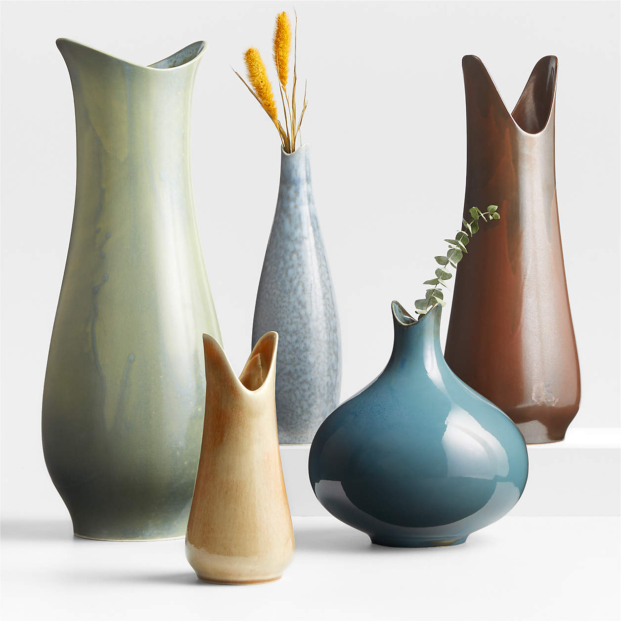 Etten Light Blue Ceramic Vase thumbnail 2