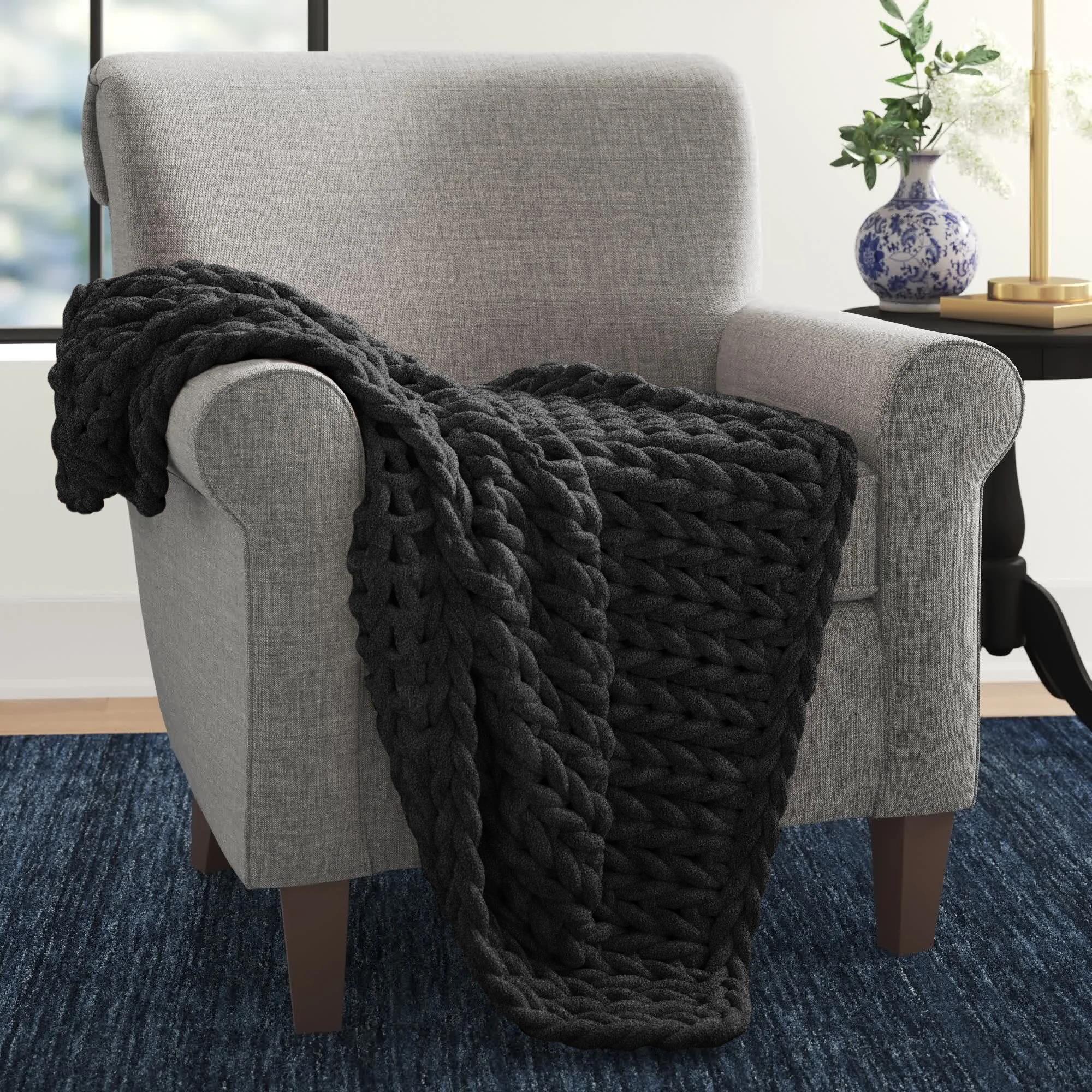 Zariyah Knitted Throw Blanket thumbnail 3