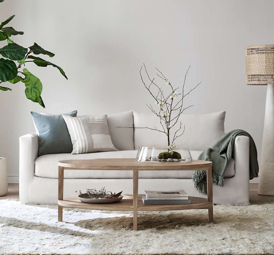 Clairemont Oval Natural 60" Coffee Table thumbnail 2