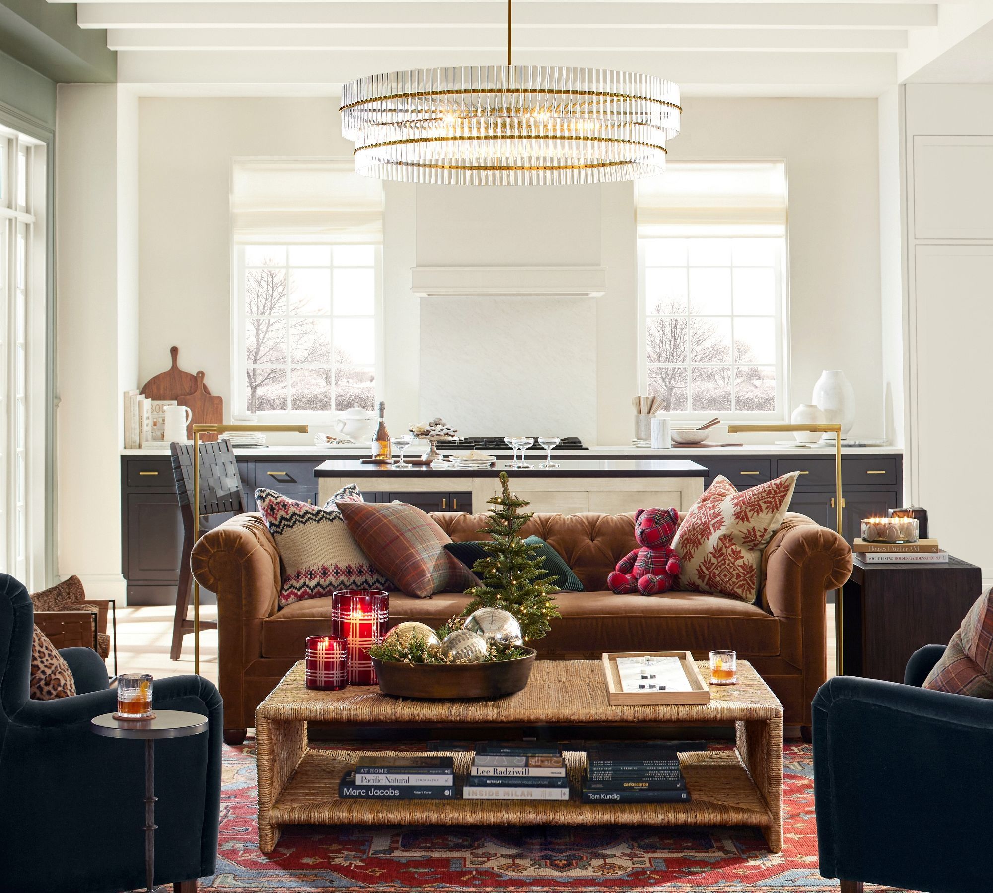 Malibu Rectangular Woven Coffee Table (48") thumbnail 3