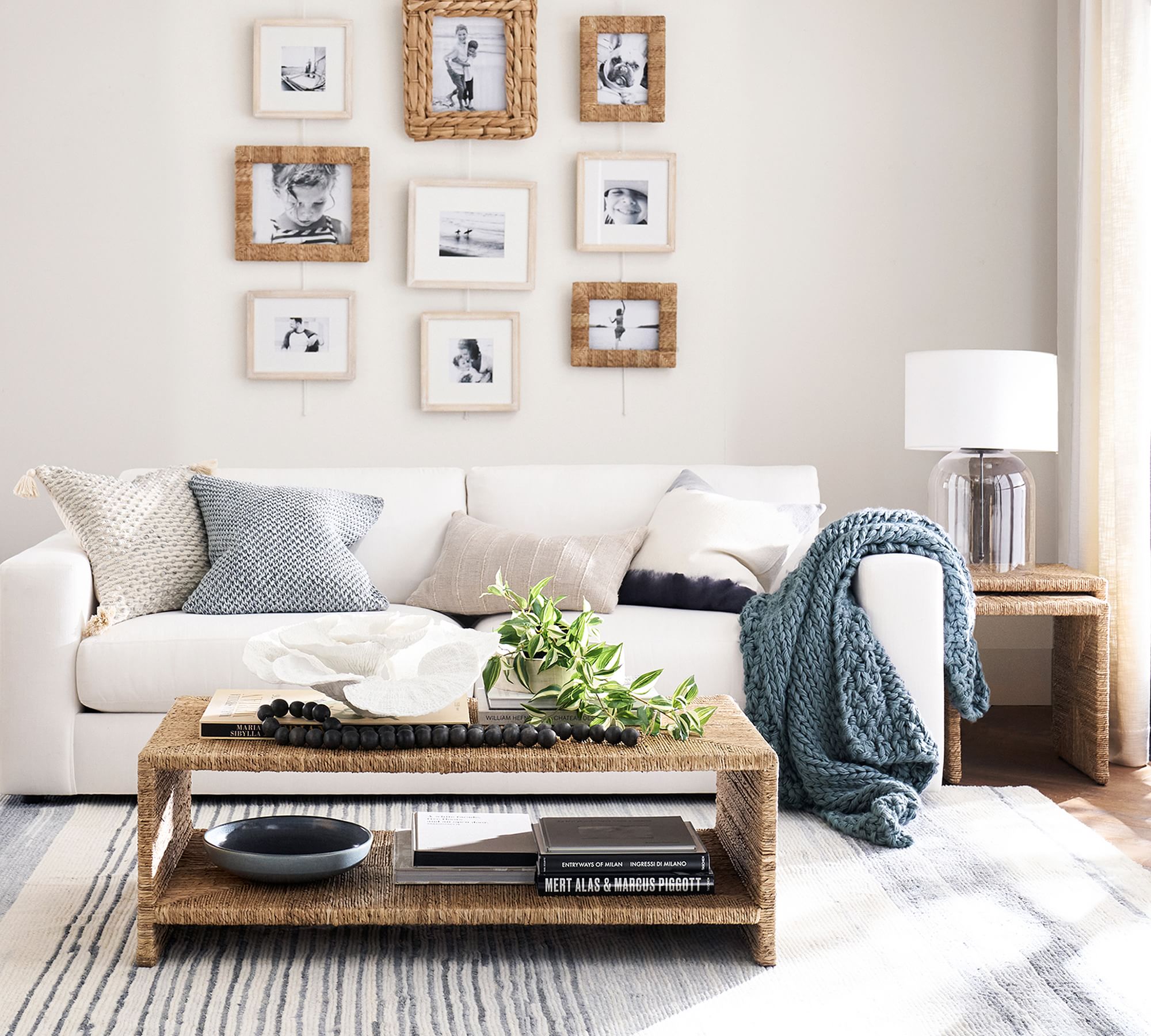 Malibu Rectangular Woven Coffee Table (48") thumbnail 4