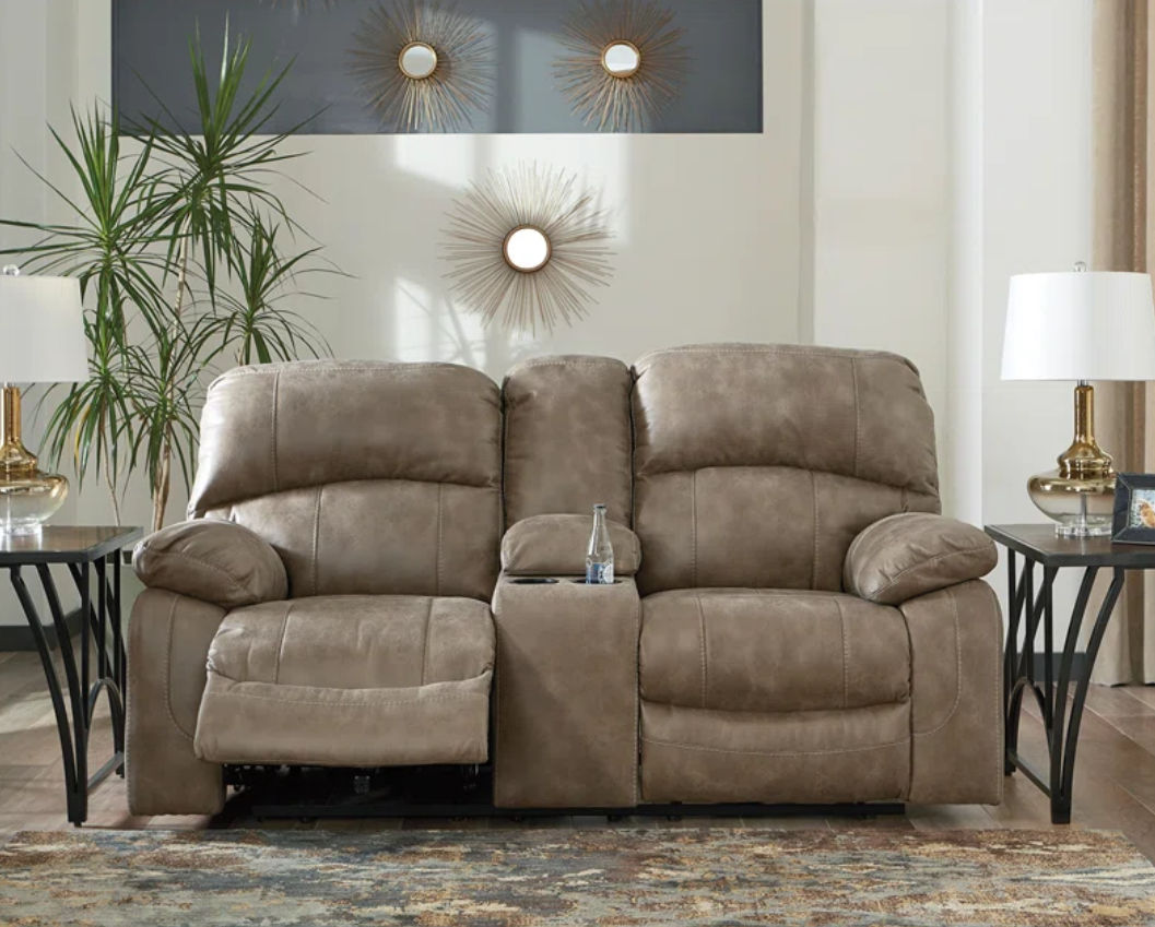 Upholstered Reclining Loveseat 77" thumbnail 2
