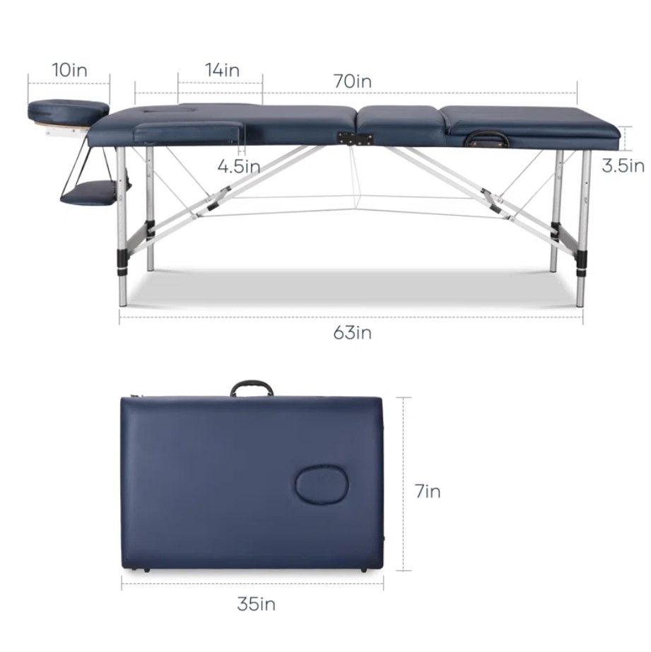 Massage Table Portable Massage Bed Lash Spa Tattoo Bed thumbnail 2