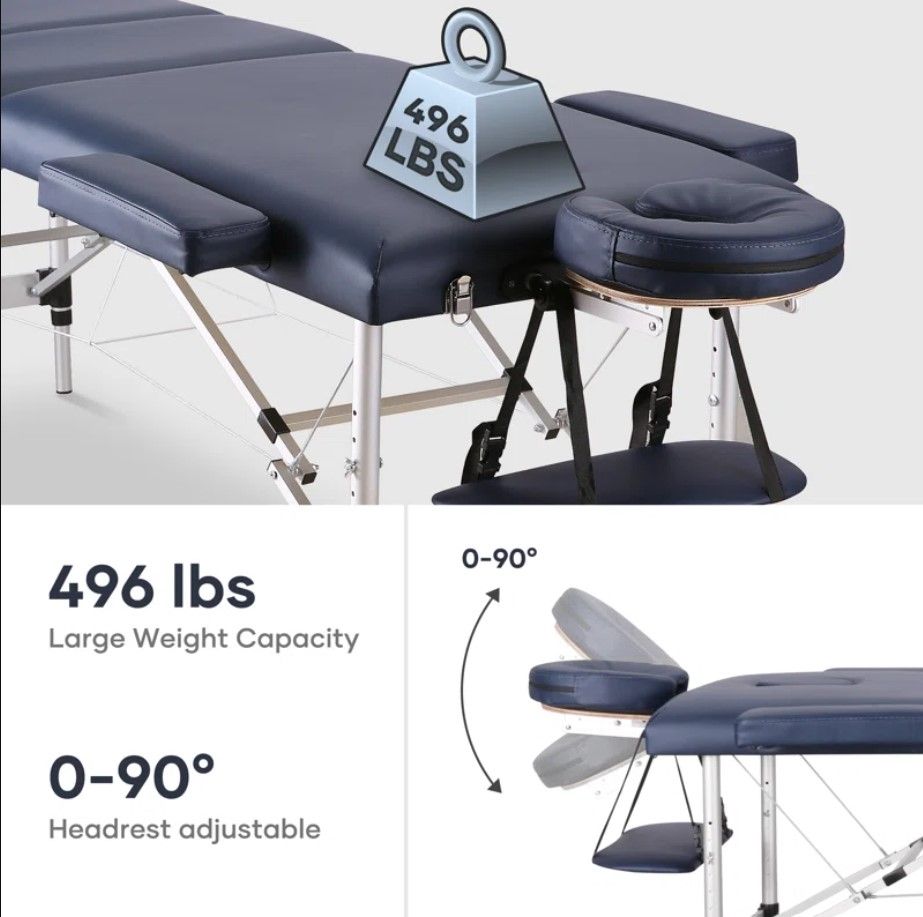 Massage Table Portable Massage Bed Lash Spa Tattoo Bed thumbnail 3