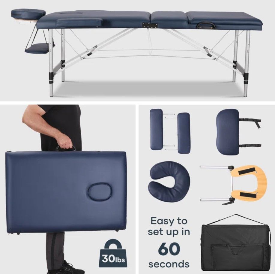Massage Table Portable Massage Bed Lash Spa Tattoo Bed thumbnail 5