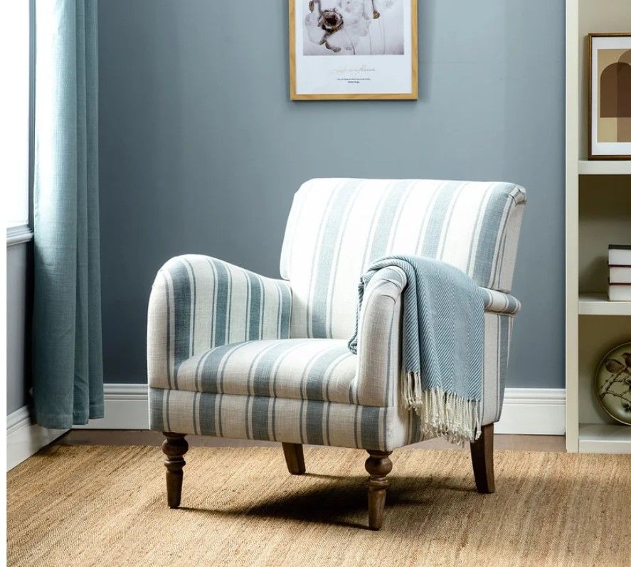 Arching Upholstered Armchair thumbnail 2