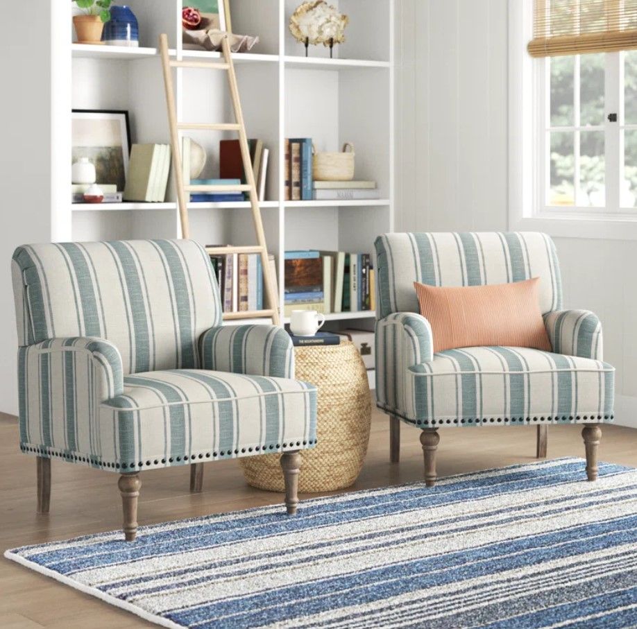 Arching Upholstered Armchair 1 thumbnail 3
