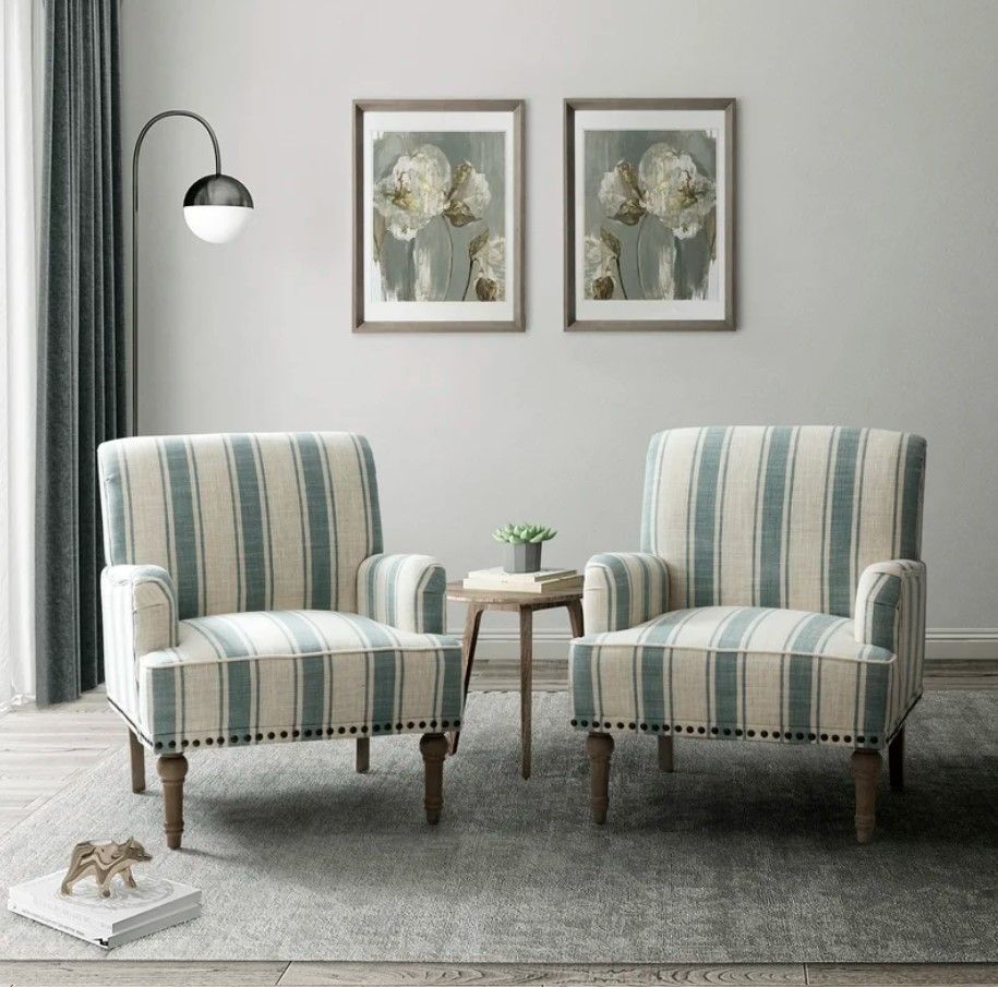 Arching Upholstered Armchair 1 thumbnail 4