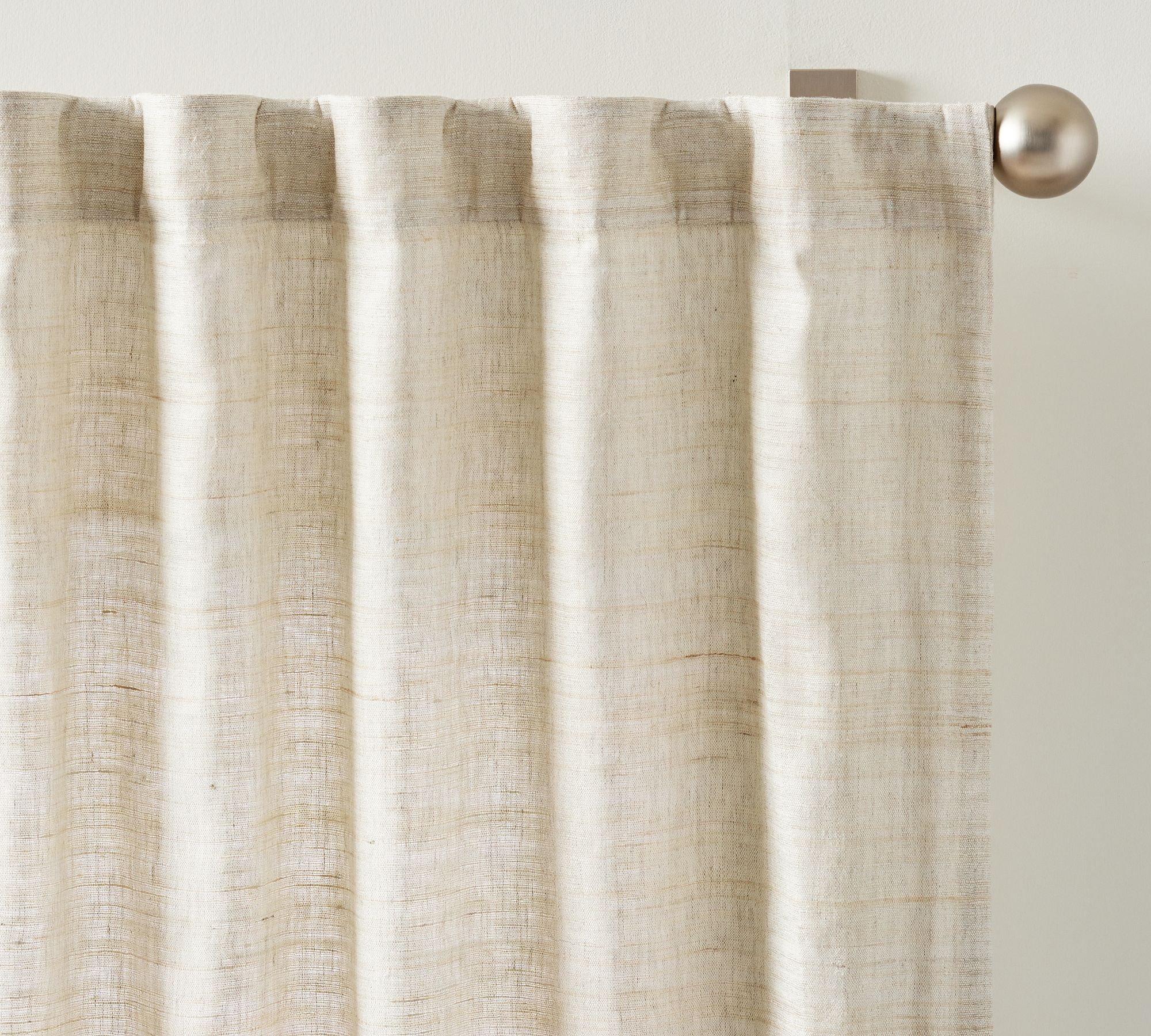 Raw Silk Linen Curtain-96" thumbnail 2
