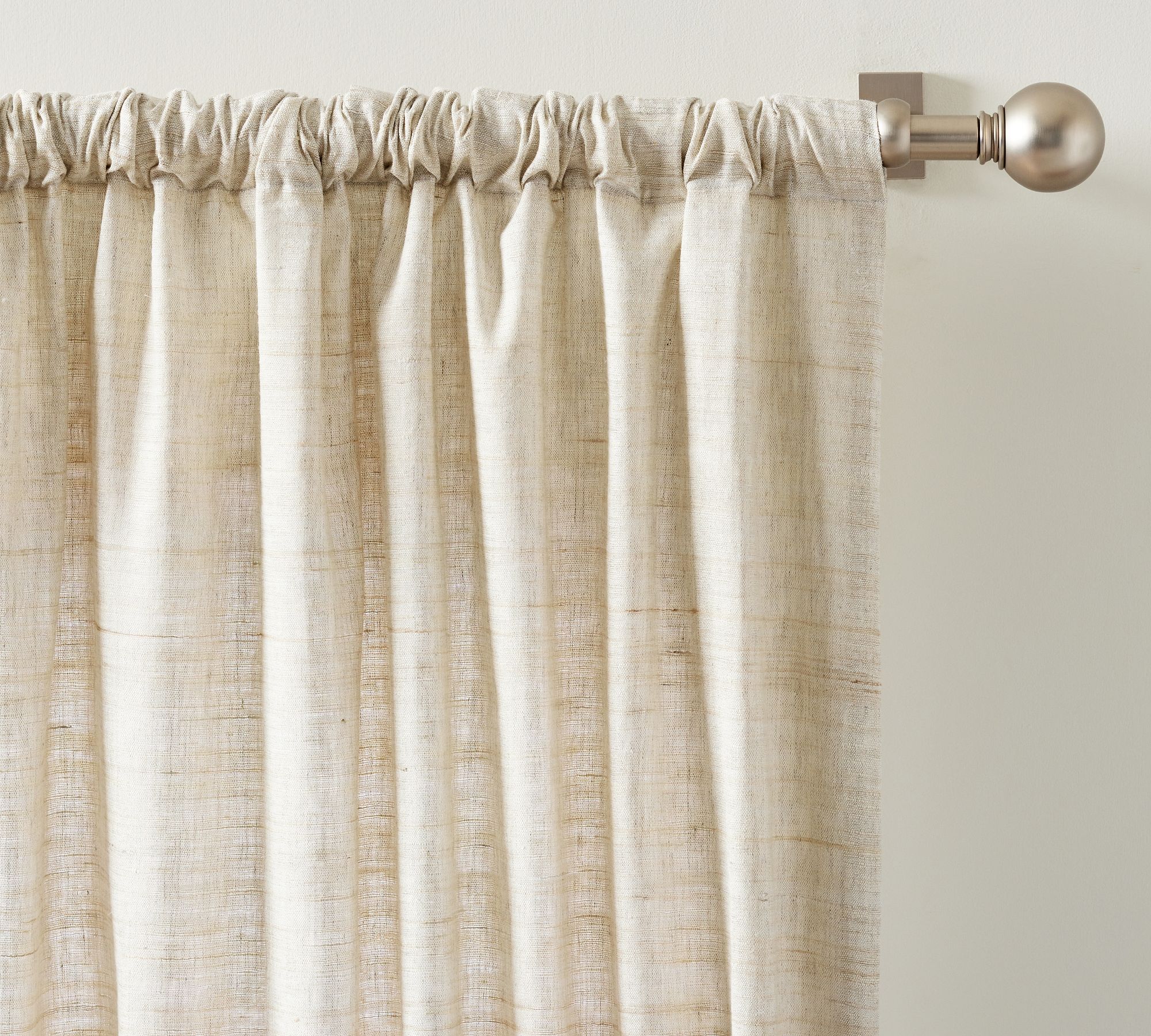 Raw Silk Linen Curtain-96" thumbnail 4