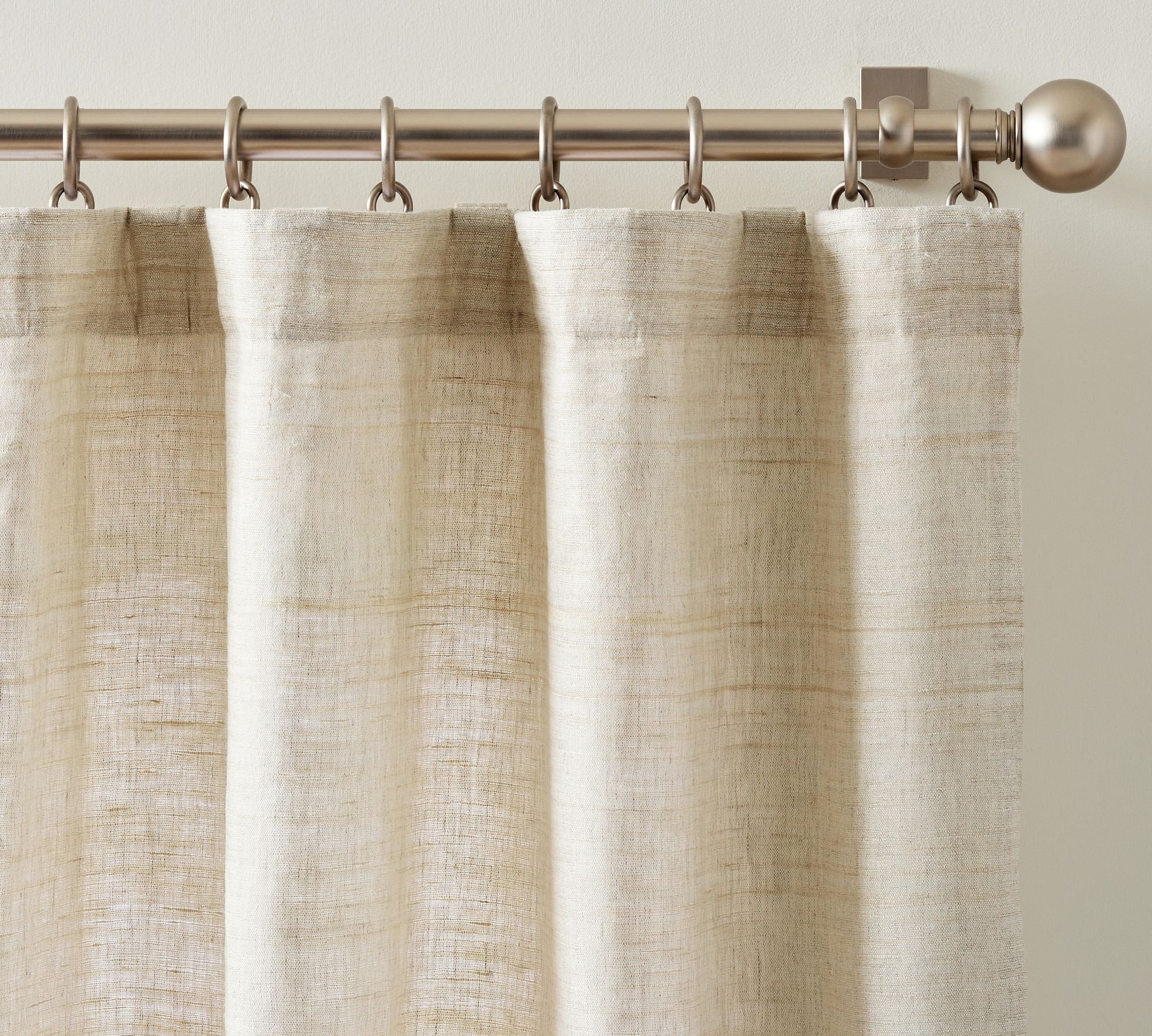 Raw Silk Linen Curtain-96" thumbnail 5