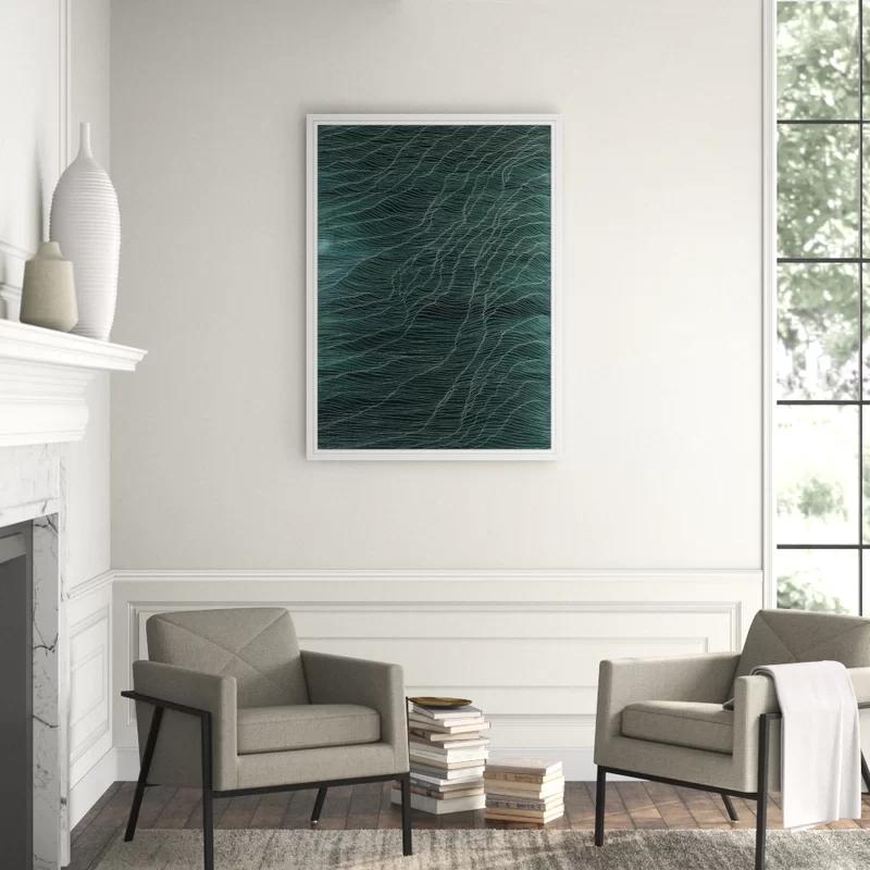 Teal Operetta 2 by Lillian August-53.5"x39.5" thumbnail 2