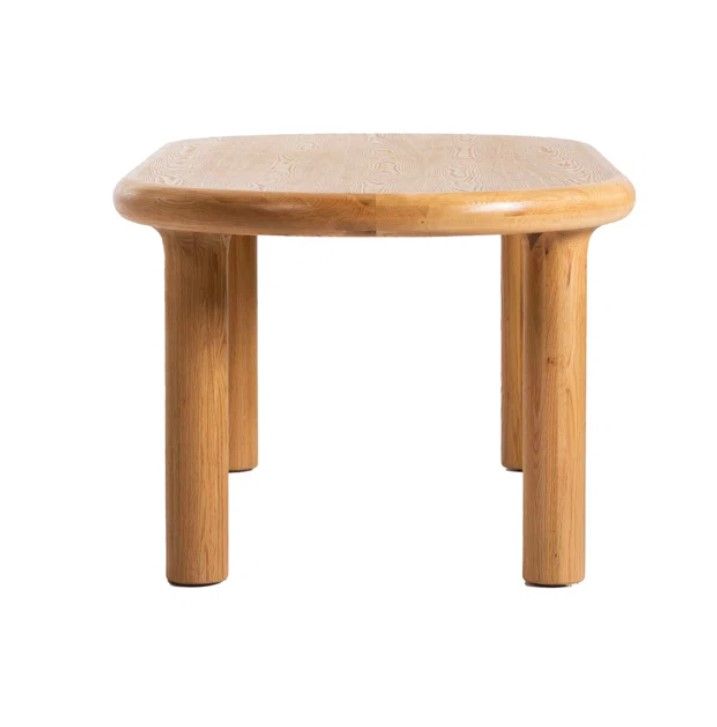 Eamon 83" Oval Solid Oak Dining Table thumbnail 3