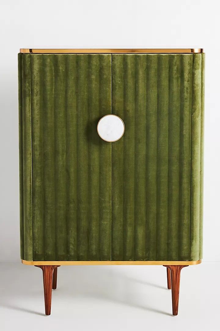 Juneau Velvet Bar Cabinet thumbnail 3