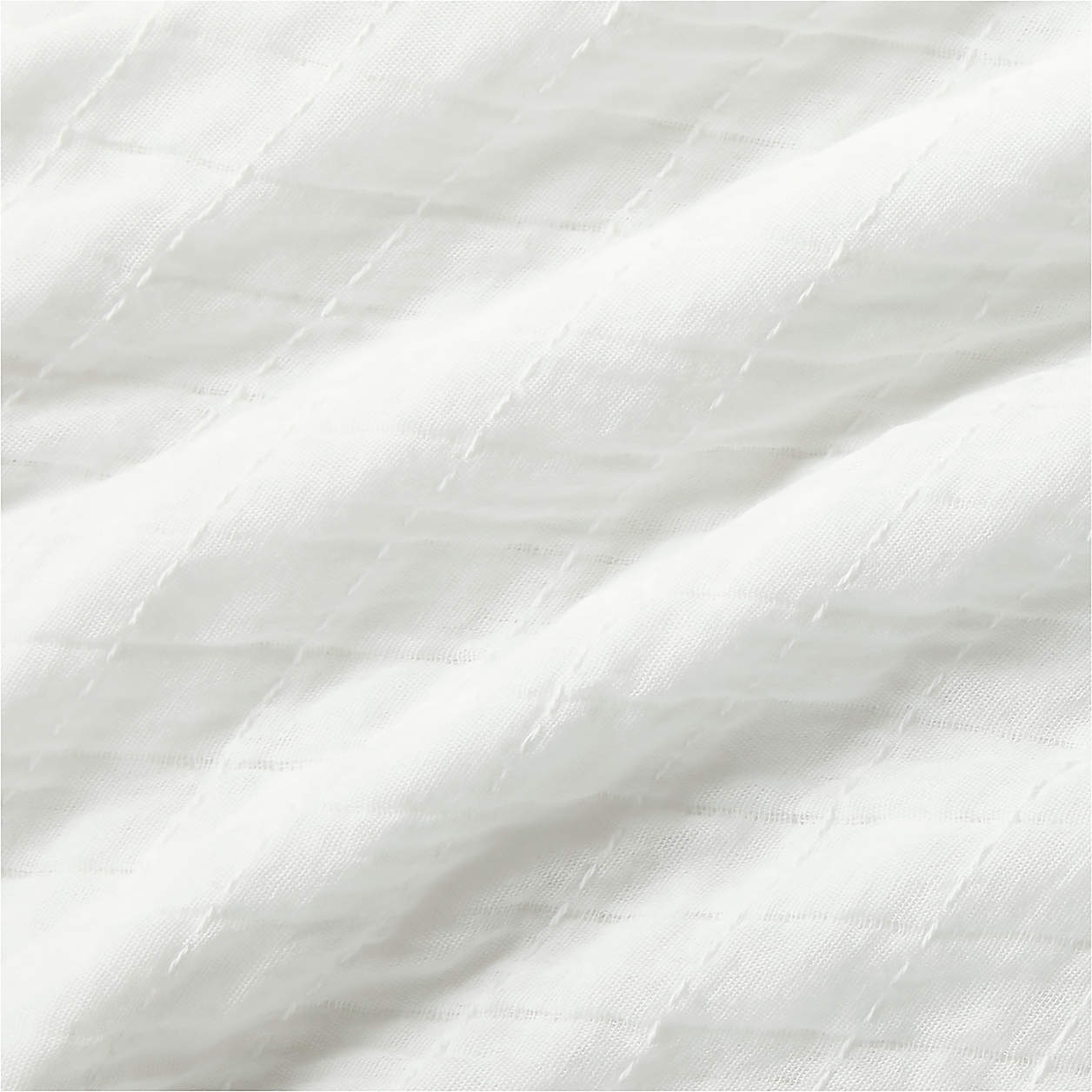 Ardine Organic Cotton Crisp White Bed Throw thumbnail 3