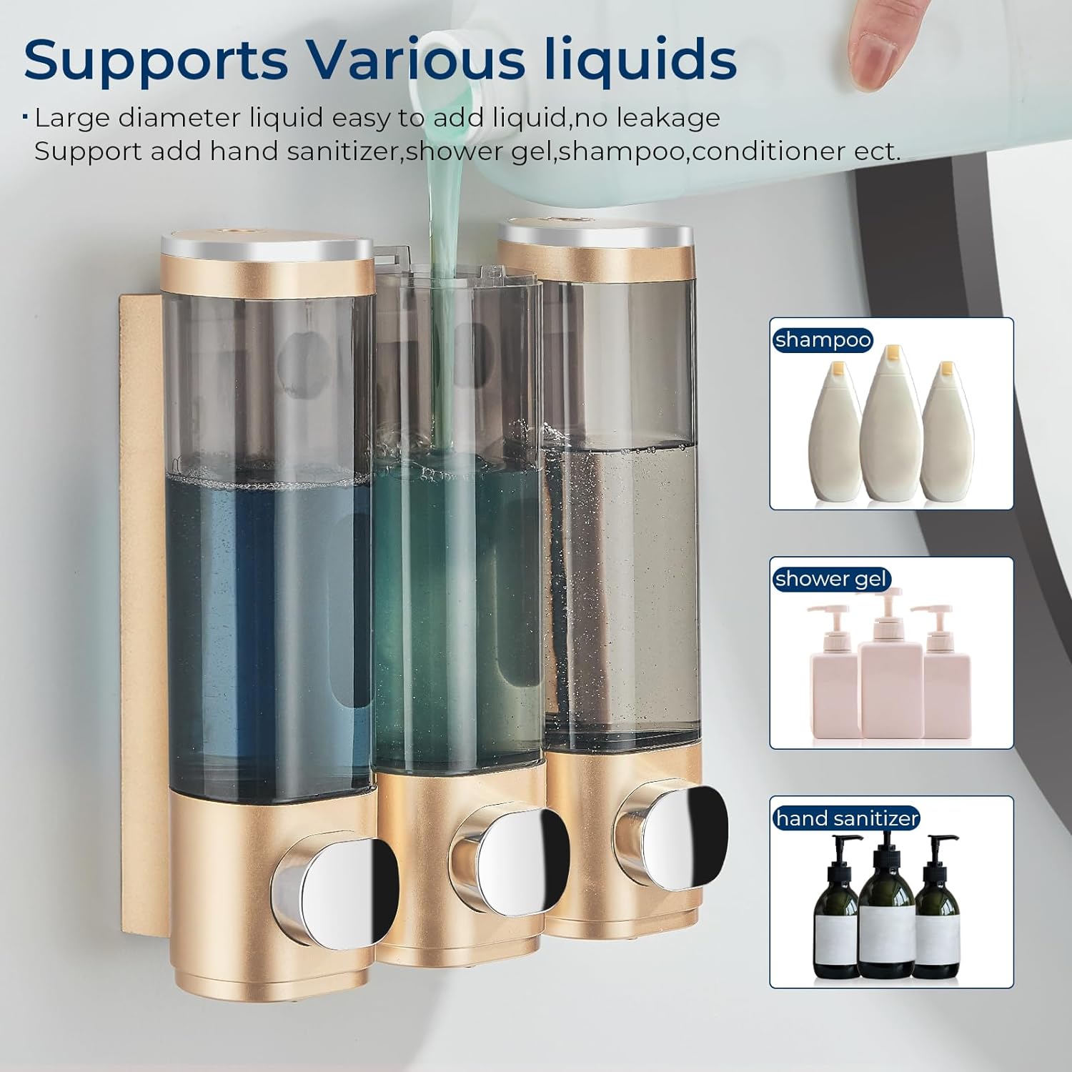 Shampoo and Conditioner Dispenser thumbnail 6