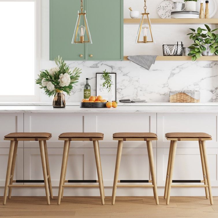 Lauran Solid Wood 24" Counter Stool thumbnail 2
