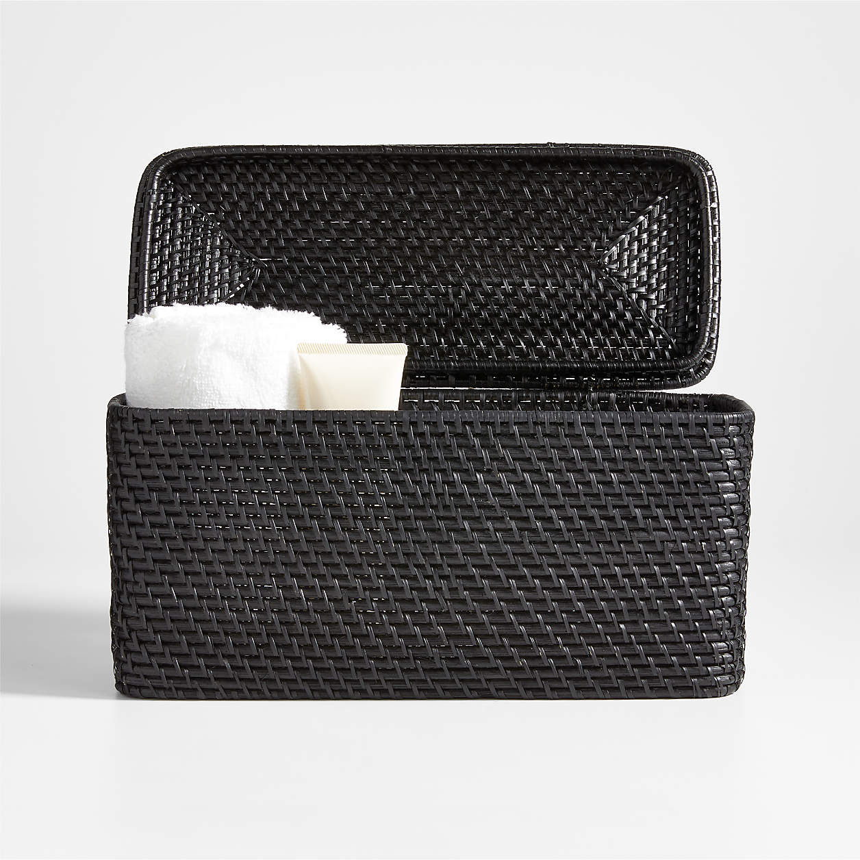 Sedona Black Lidded Rectangular Tote thumbnail 2
