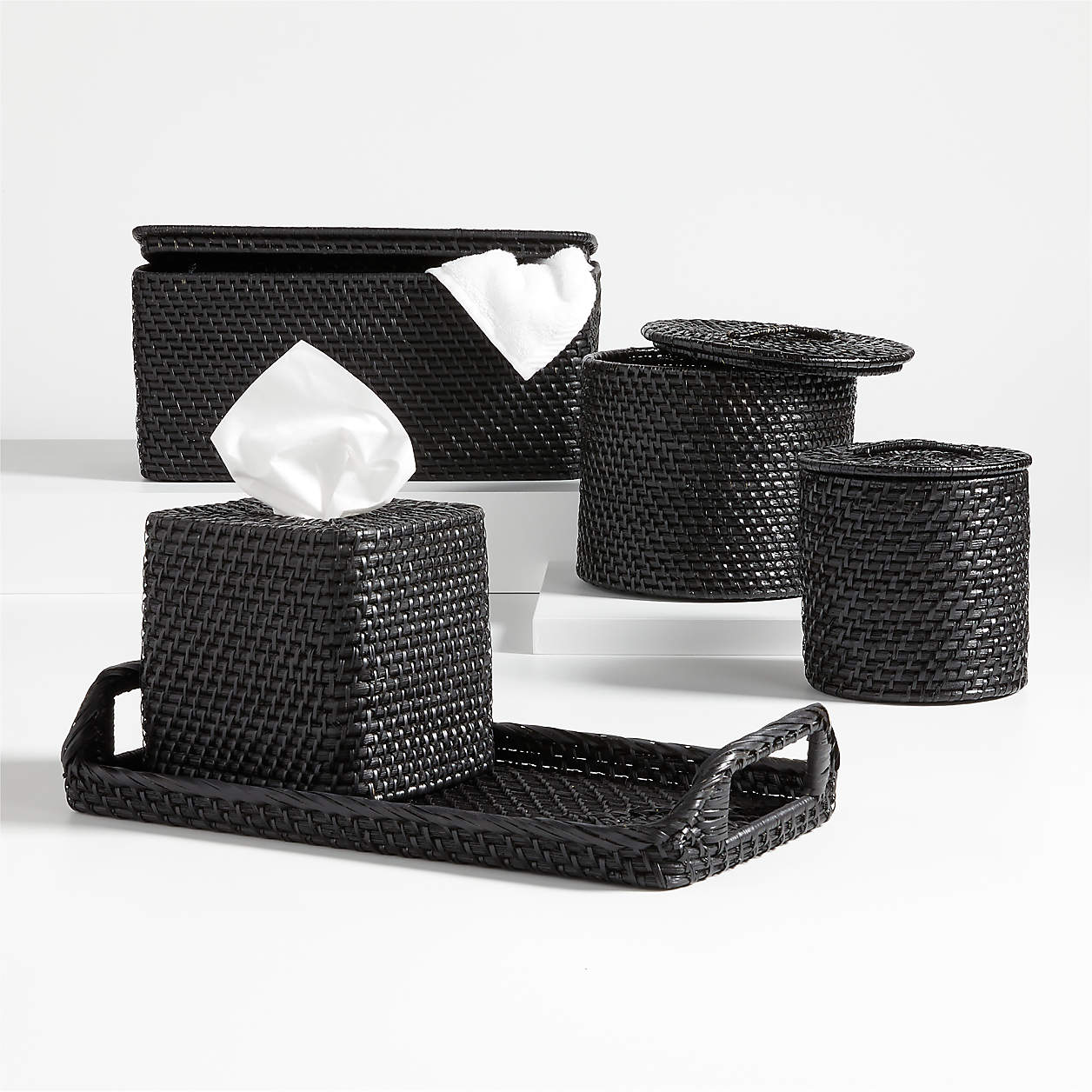 Sedona Black Lidded Rectangular Tote thumbnail 3