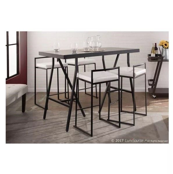 Fuji Contemporary Counter Height Barstools thumbnail 2