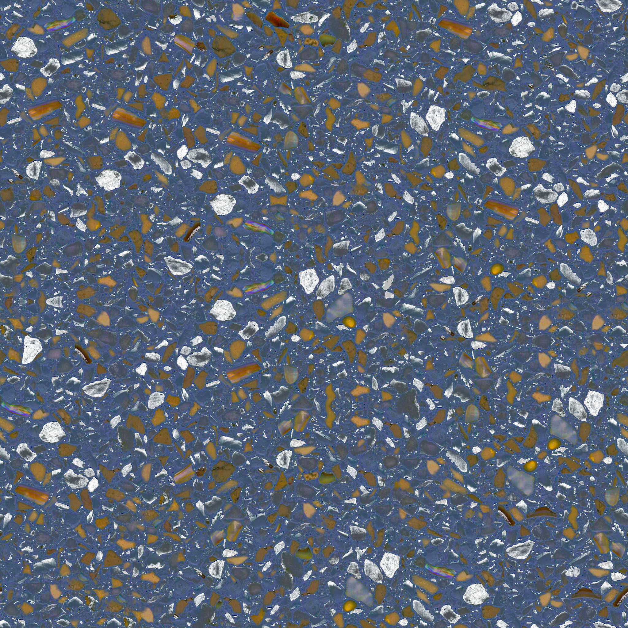 Dark Blue Terrazzo Kids Table Lamp thumbnail 3