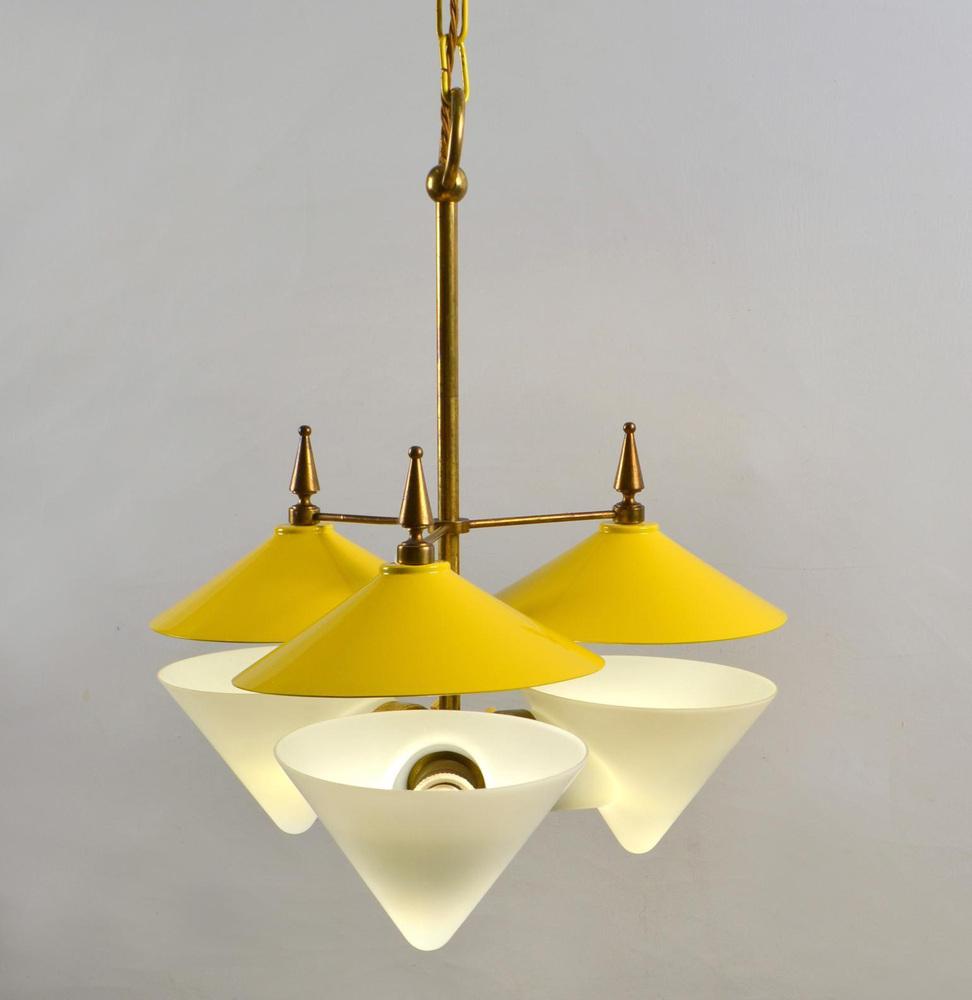 Italian Three Arm Chandelier thumbnail 2