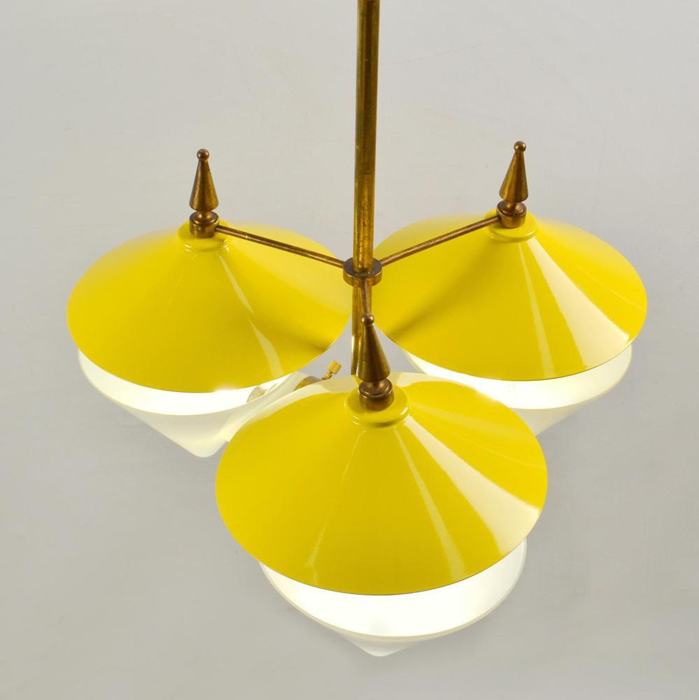 Italian Three Arm Chandelier thumbnail 3