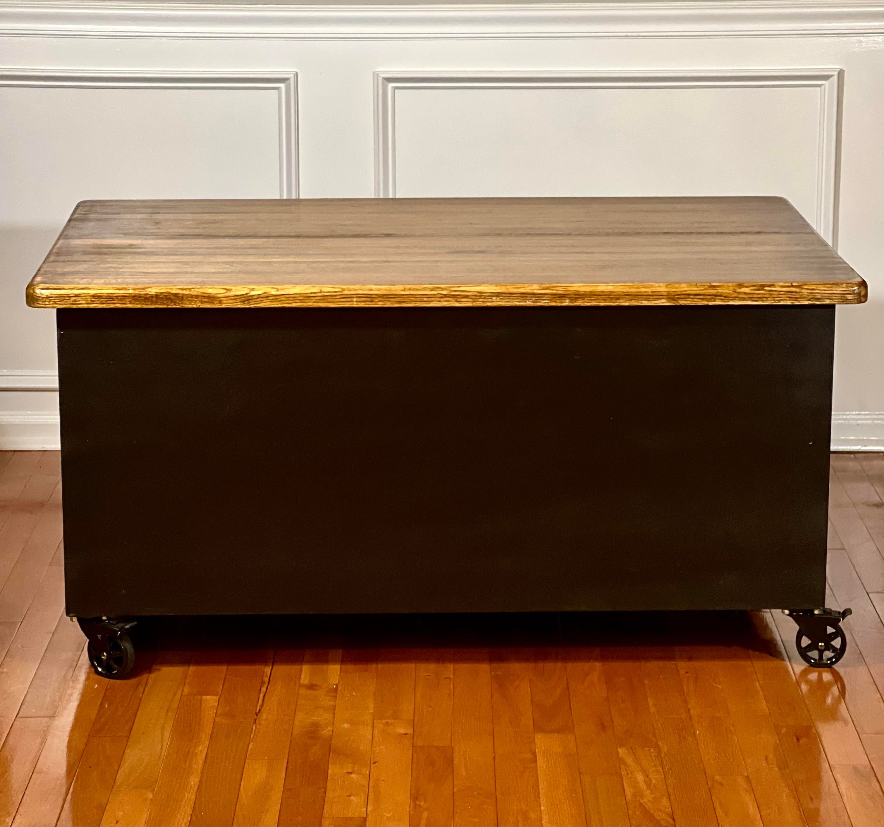 1940s Vintage Globe Wernicke Flat File Table thumbnail 2