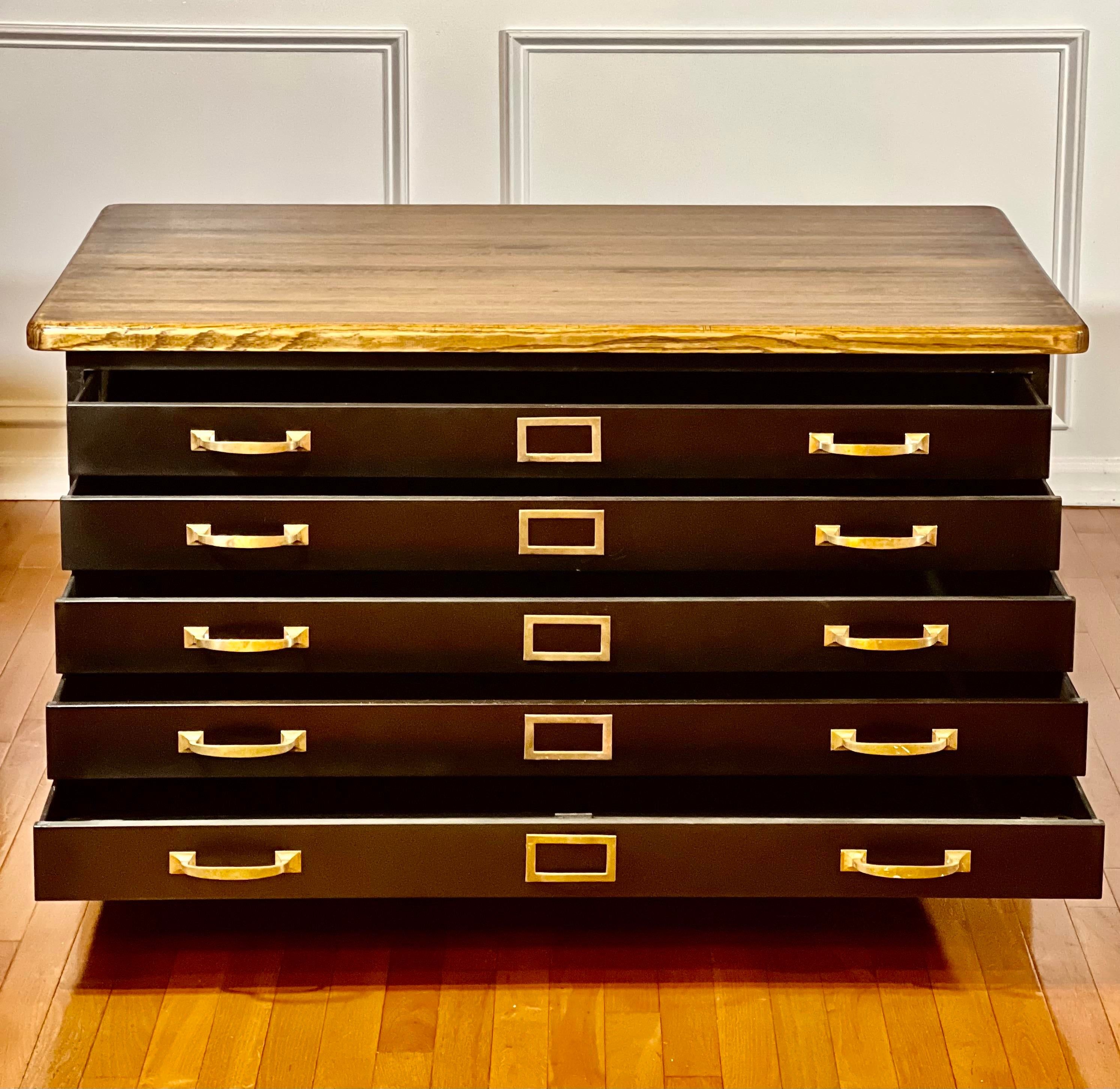1940s Vintage Globe Wernicke Flat File Table thumbnail 4