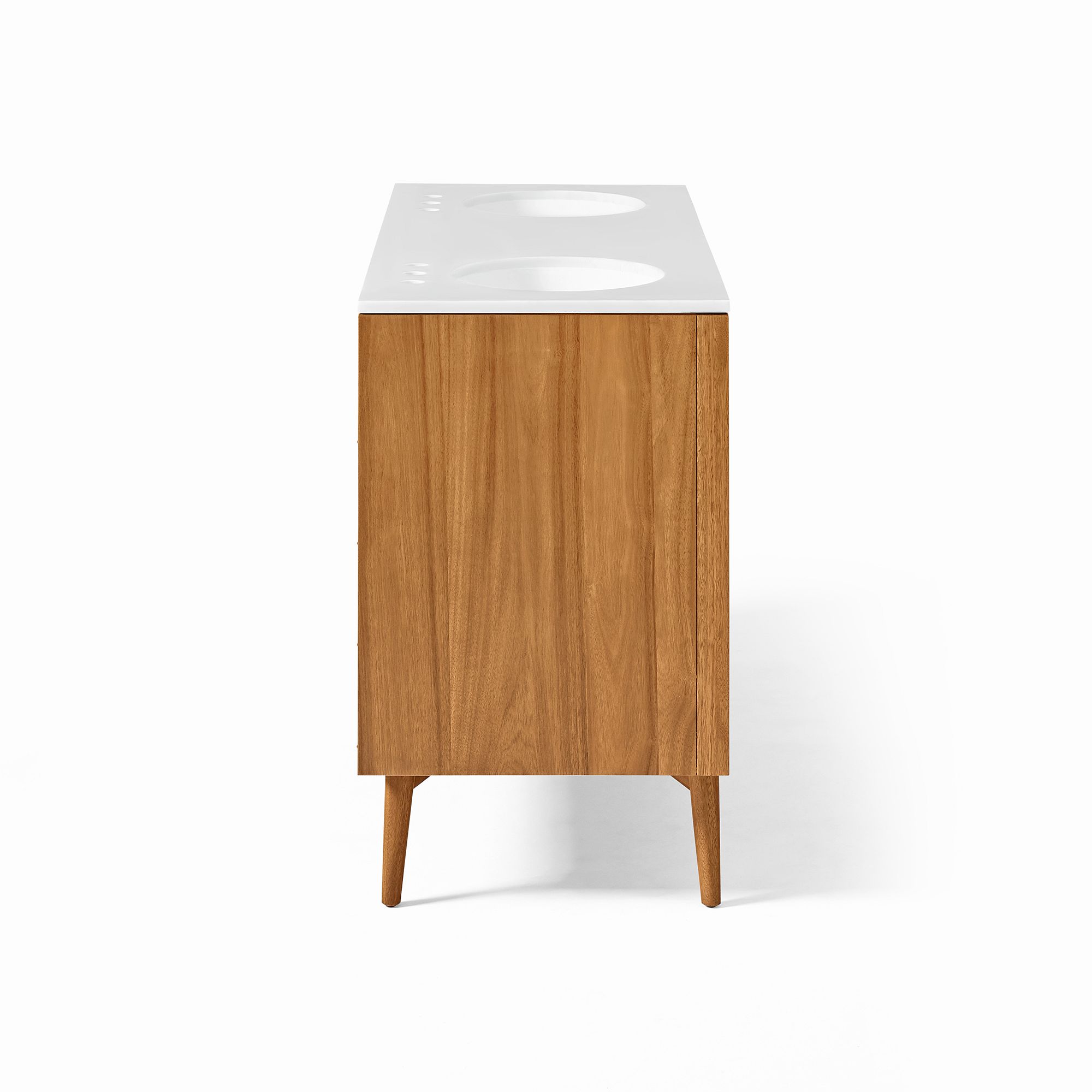 Mid Century Double Bathroom Vanity thumbnail 4