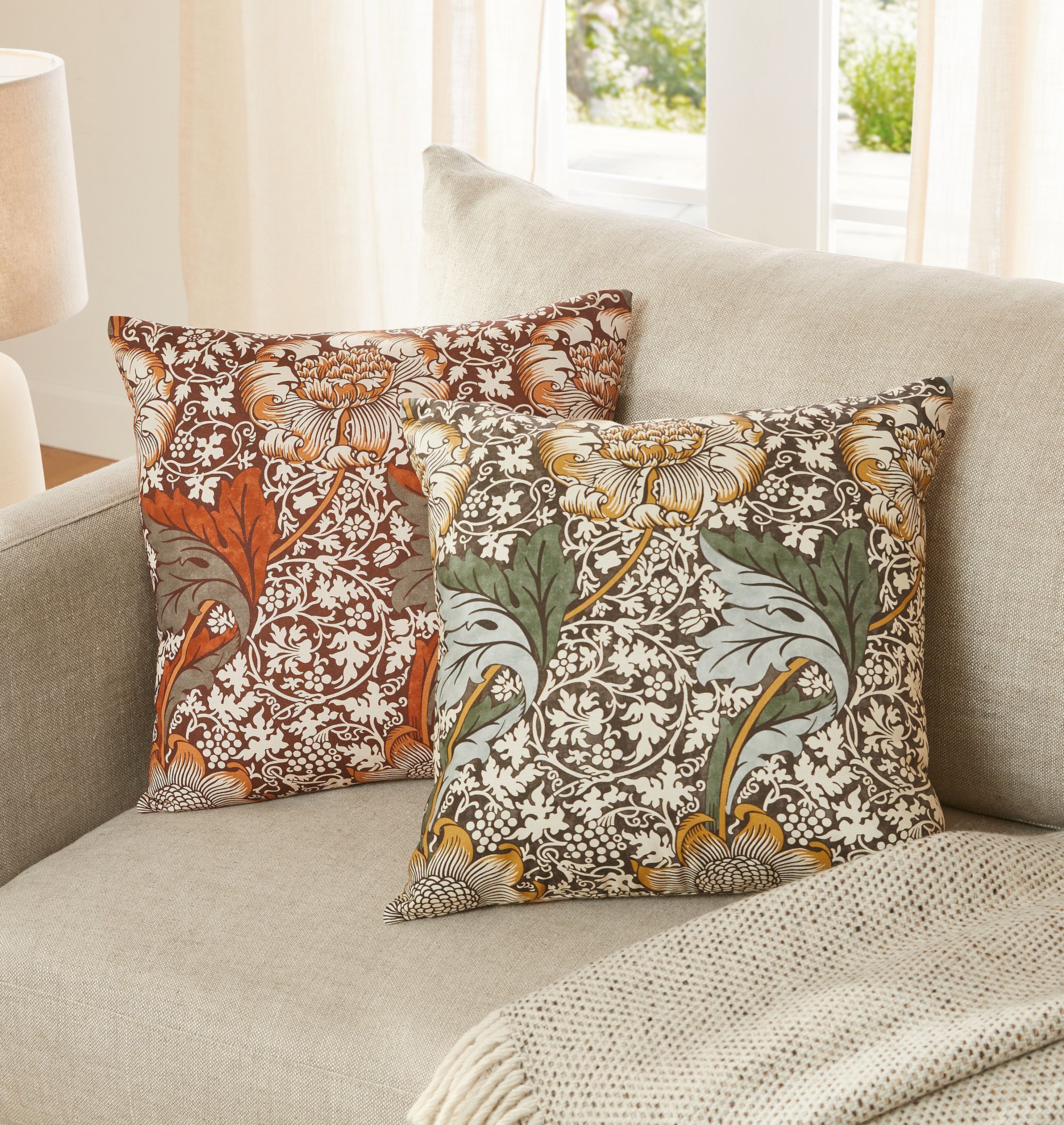 William Morris Kennet Pillow Cover 18x18 thumbnail 2