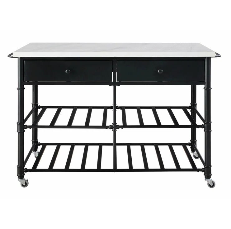 Anatoli Solid Wood Kitchen Island thumbnail 3