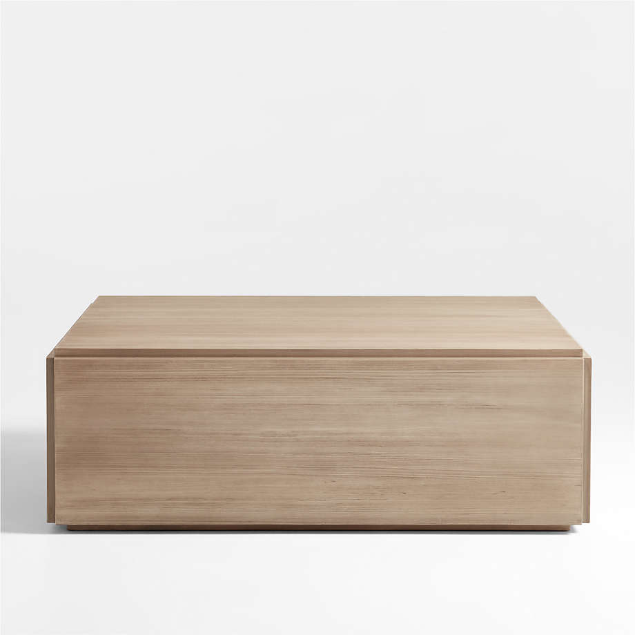 Troupe Square Pine Wood Coffee Table thumbnail 3