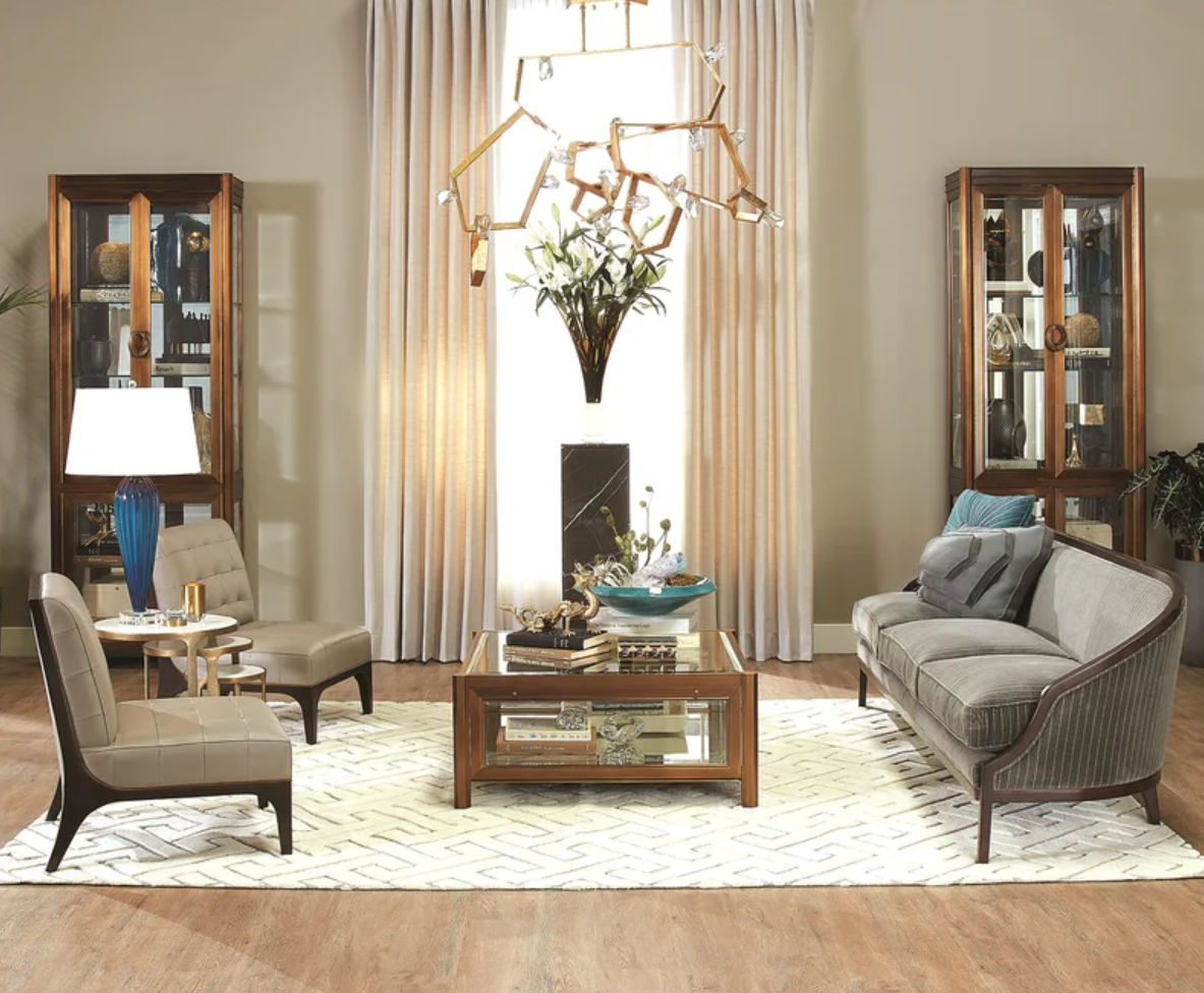 3 Piece Marble Top Nesting Table Set Brass Medium thumbnail 2
