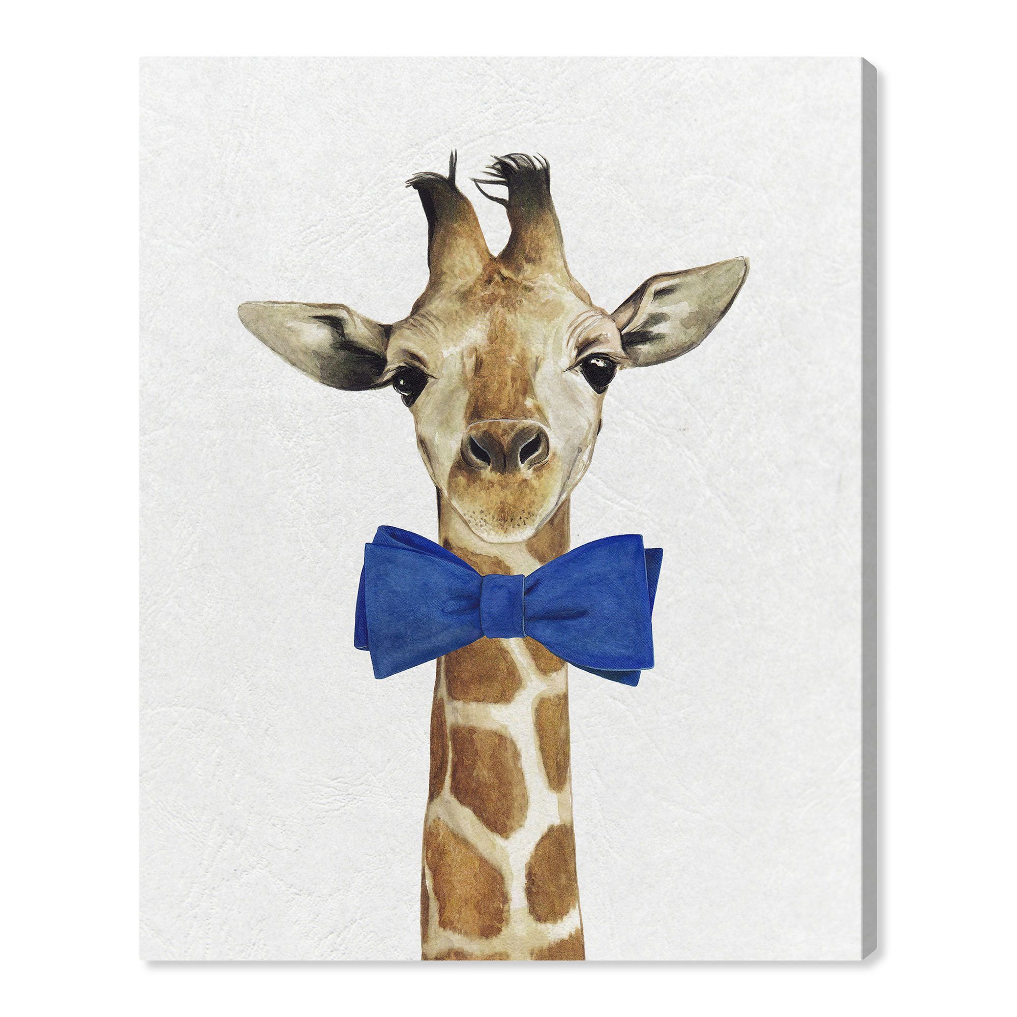 Bowtie Giraffe Canvas Wall Art thumbnail 3