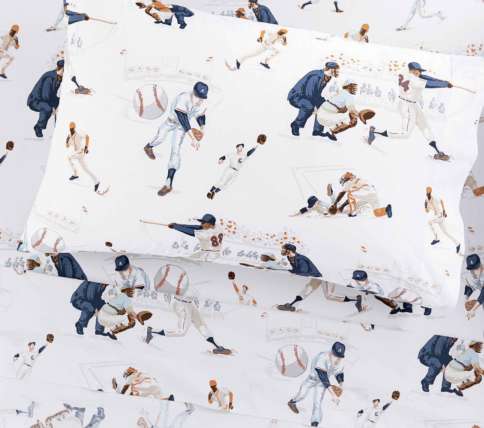 Vintage Baseball Organic Sheet Set & Pillowcases thumbnail 2