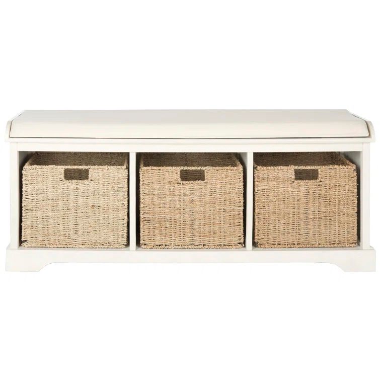 Painswick Canvas Upholstered Storage Bench thumbnail 3