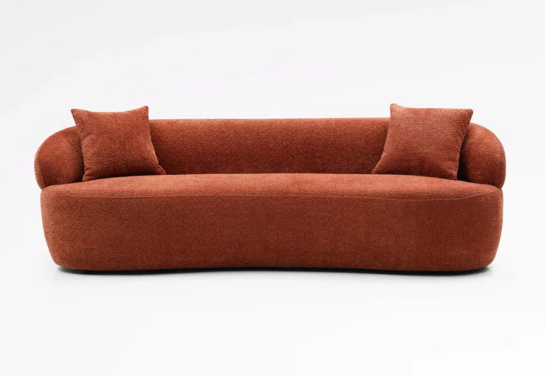 Upholstered Curved Sofa thumbnail 3