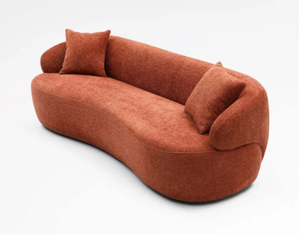 Upholstered Curved Sofa thumbnail 4