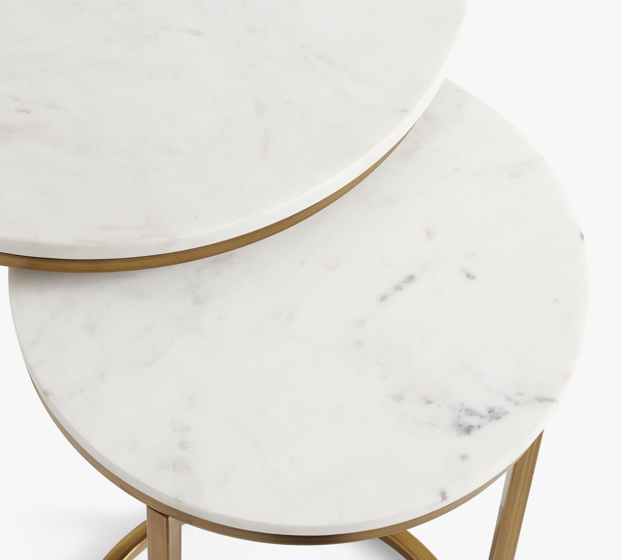 Delaney Round Marble Nesting End Table (18" ) thumbnail 4