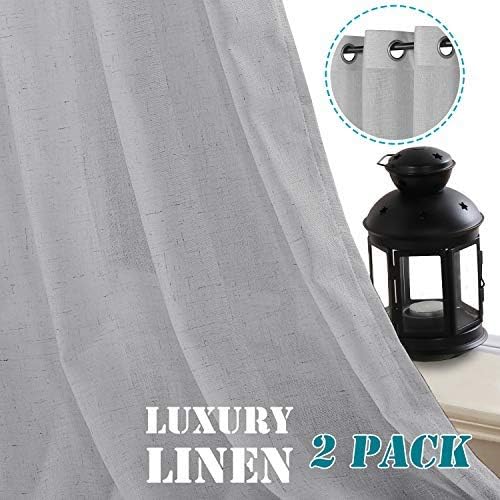 H VERSAILTEX Elegant Natural Linen Textured Curtains thumbnail 3