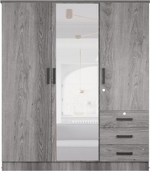 Better Home Products Violet Wardrobe Armoire Closet with Mirror thumbnail 3