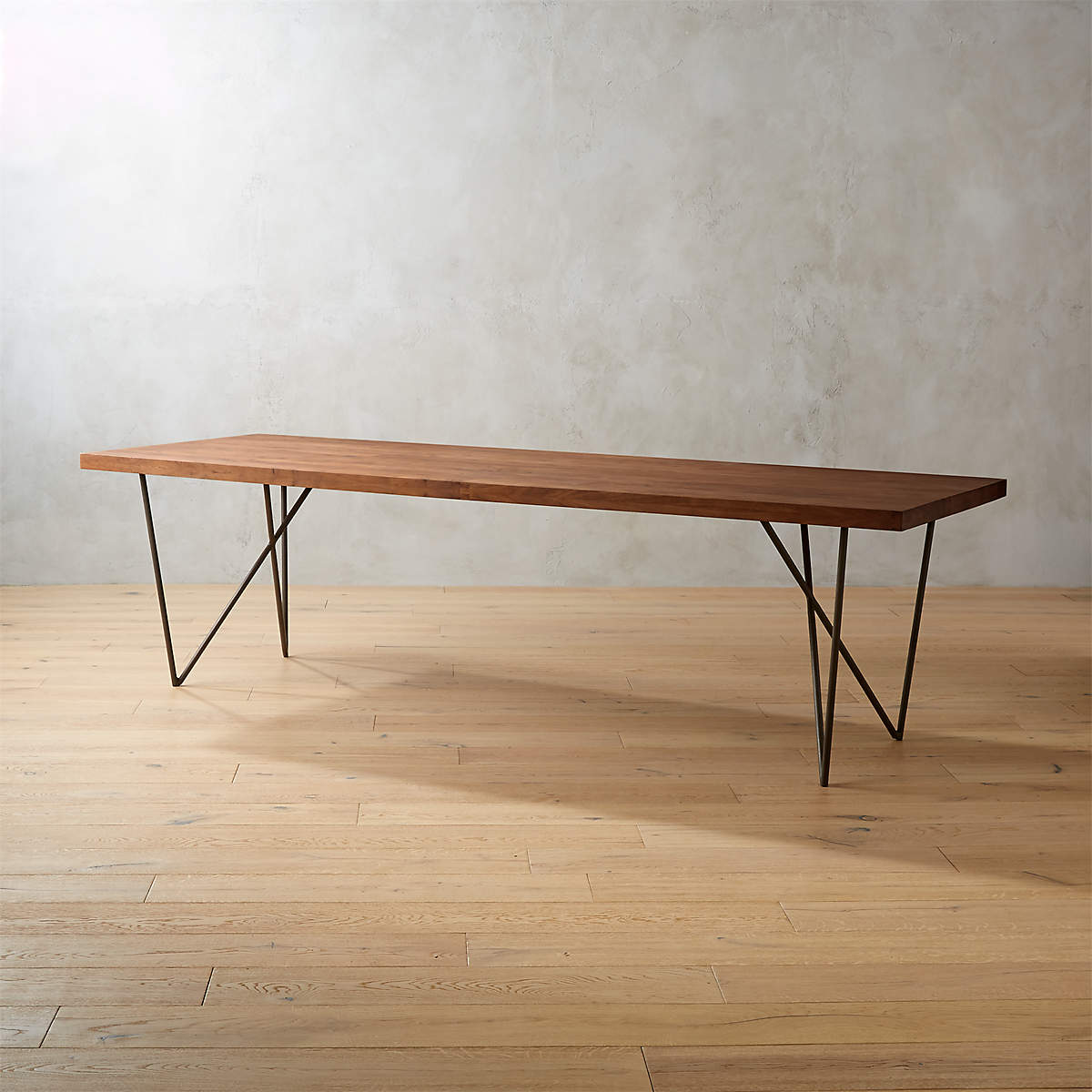 DYLAN 36"X104" MEDIUM ACACIA DINING TABLE thumbnail 2
