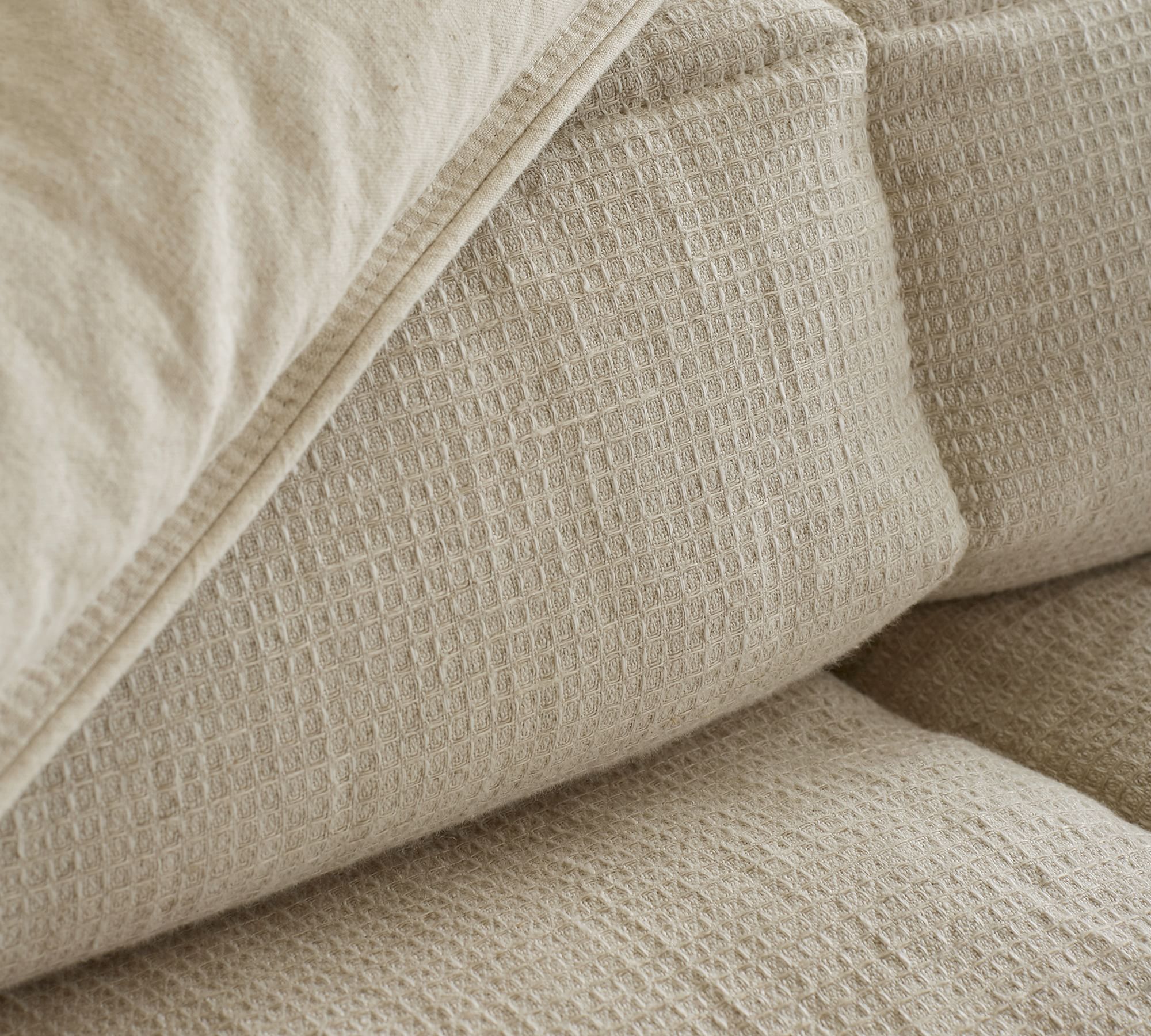 European Flax Linen Waffle Comforter-King thumbnail 2