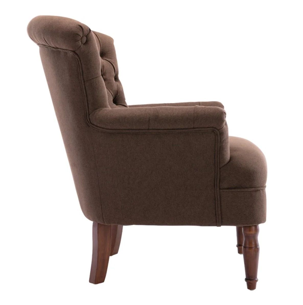 Upholstered Armchair Brown thumbnail 3